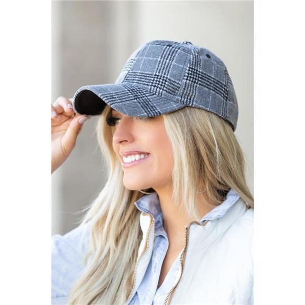 Fall Plaid Ball Caps - Picture 6 of 6